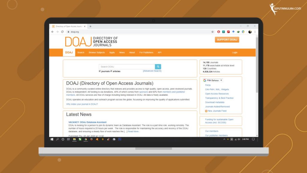 DOAJ Jurnal Internasional