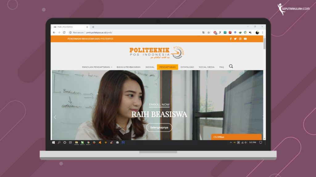 Beasiswa diploma di Politeknik Pos Indonesia