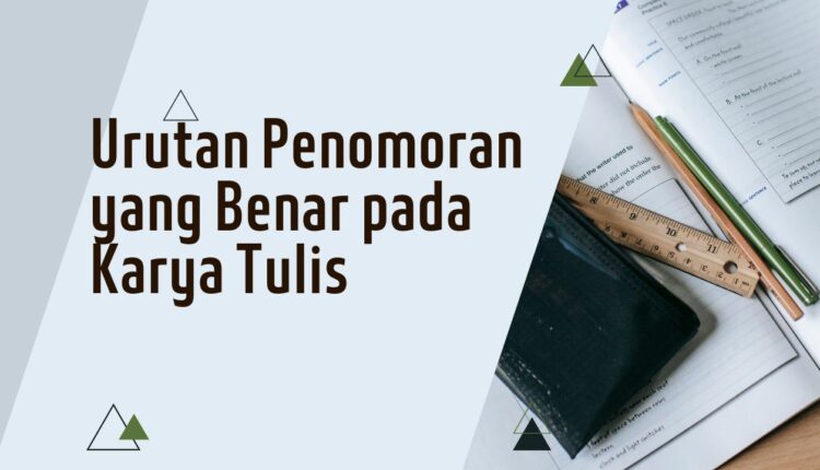 Urutan Penomoran yang Benar